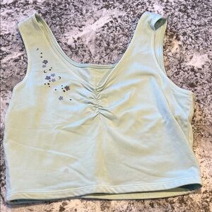 Purusha People Blue Floral Tank Top